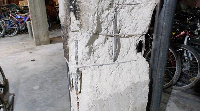 Taşıyıcı Kolonlarında Sorun Belirlenen 5 Katlı Bina Yıkılacak