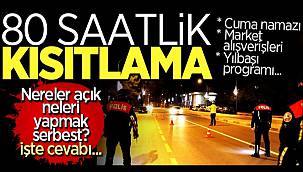 80 Saatlik Kısıtlama Bu Akşam Başlıyor!