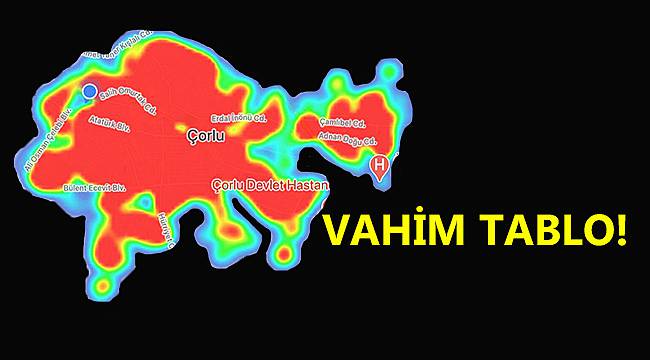 Ülkede Vahim Tablo! Kasım'da Çorlu'nun Yarısı Kadar Yeni Hasta Tespit Edildi