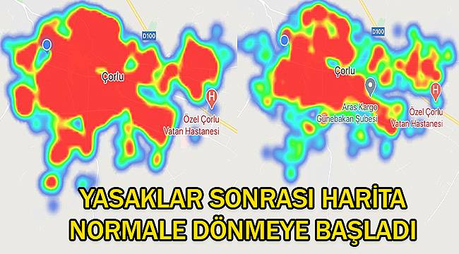 Yasaklar Sonrası Harita Normale Dönmeye Başladı