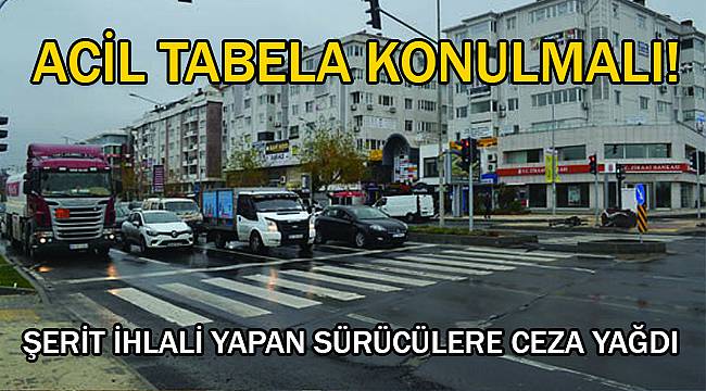 Yola Çizilen Çizgiler Yetersiz Kaldı, Sürücülere Ceza Yağdı!