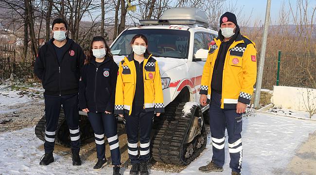 112 Acil Sağlık Ekipleri Zorlu Kış Şartlarında Da Görev Başında