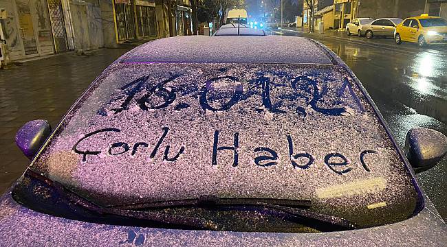 Çorlu'da Kar Yağışı Başladı
