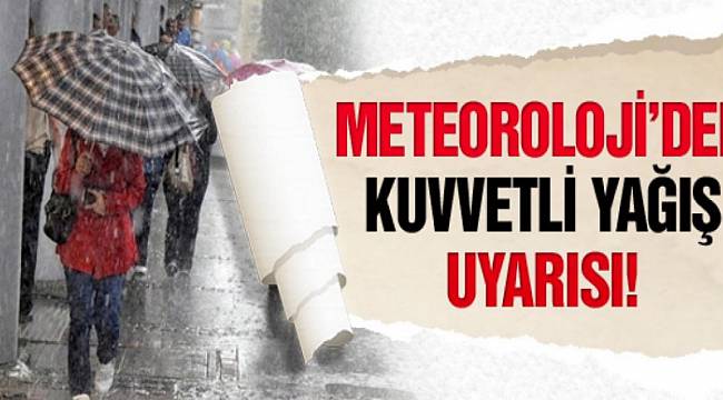 Edirne'nin Güneyi İçin Kuvvetli Yağış Uyarısı
