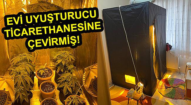 Evi Uyuşturucu Ticarethanesine Çevirmiş!