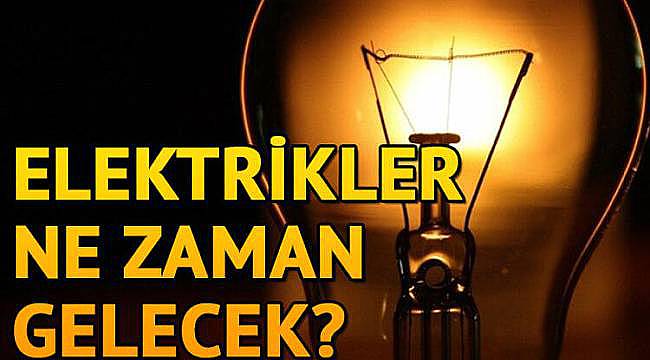 Çorlu Karanlığa Büründü 9 Mahallede Elektrikler Kesildi! Peki Ne Zaman Gelecek? İşte Cevabı...