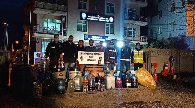 Tekirdağ'da 619 Litre Kaçak İçki Ele Geçirildi