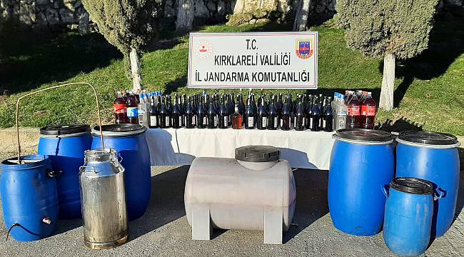 900 Litre Kaçak İçki Ele Geçirildi
