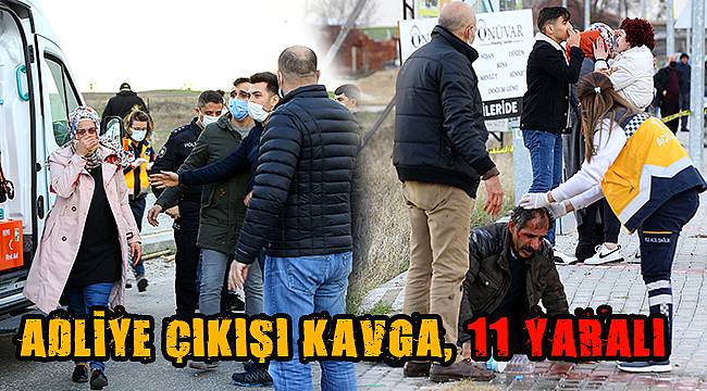 Boşanma Aşamasındaki Çiftin Yakınları Birbirine Girdi, 11 Yaralı