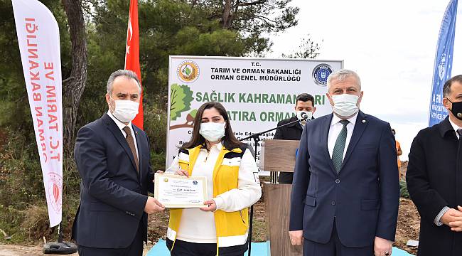 Bursa'da Sağlık Çalışanları Adına Hatıra Ormanı Oluşturuldu
