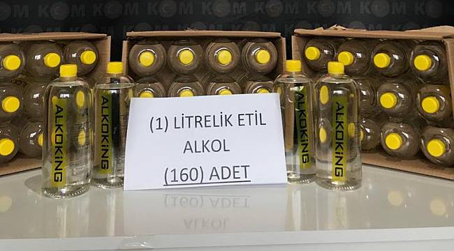 Midibüste 160 Litre Sahte İçki Ele Geçirildi