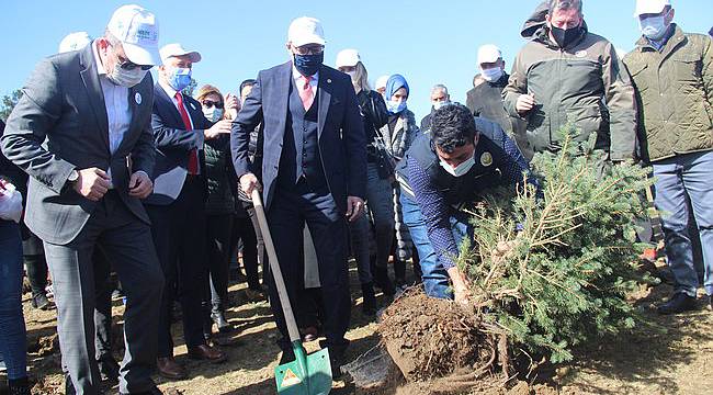 Recep Tayyip Erdoğan Hatıra Ormanı'na Fidan Dikildi