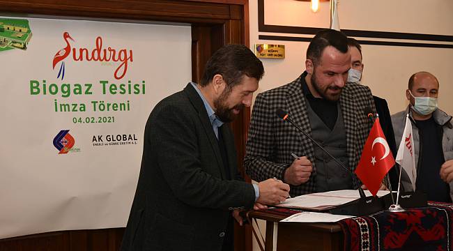 Sındırgı'da Kurulacak Biyogaz Tesisi İçin Sözleşme İmzalandı