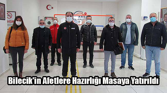 Bilecik'in Afetlere Hazırlığı Masaya Yatırıldı