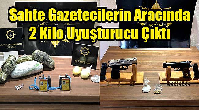 Sahte Gazetecilerin Aracında 2 Kilo Uyuşturucu Çıktı