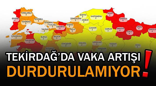 Tekirdağ'da Vaka Artışı Durdurulamıyor! İşte Haftalık Vaka Sayıları