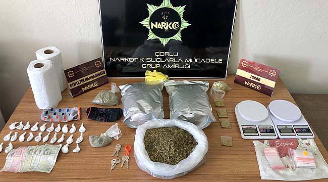 Çorlu'da 2 Kilogram Uyuşturucu Ele Geçirildi