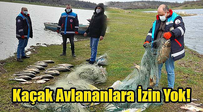 Kaçak Avlananlara İzin Yok! Baraj Gölüne Serilen 800 Metre Ağ Ele Geçirildi