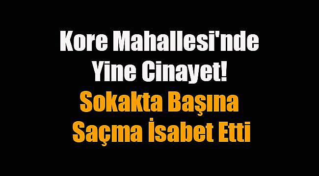 Kore Mahallesi'nde Yine Cinayet! Sokakta Başına Saçma İsabet Etti