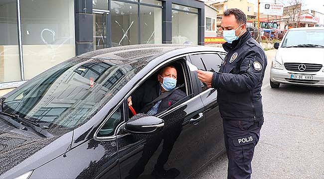 Tekirdağ'da Sokağa Çıkma Kısıtlamasında Denetimler Sürüyor