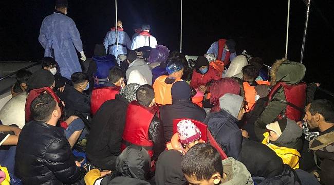 Çanakkale Açıklarında 46 Düzensiz Göçmen Kurtarıldı