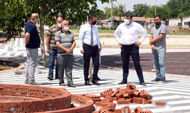 Başkan Sarıkurt Baki Sokak'taki Park Çalışmasını İnceledi