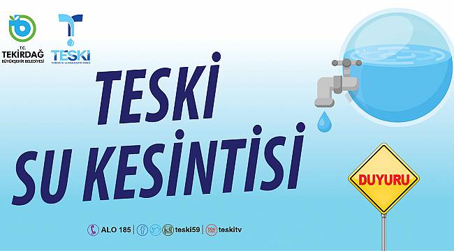 Dikkat! Çorlu'da 12 Saat Su Kesintisi Yaşanacak