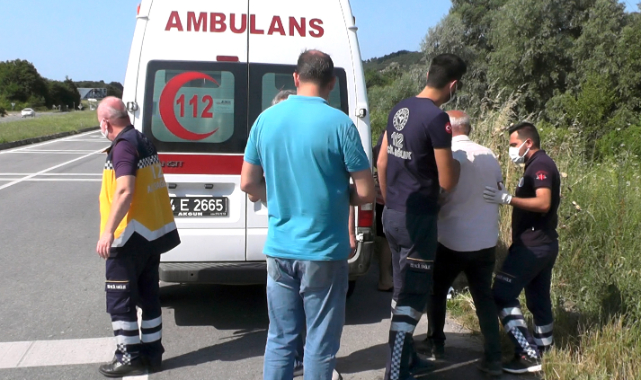 Sakarya'da Takla Atan Otomobilin Sürücüsü Yaralandı