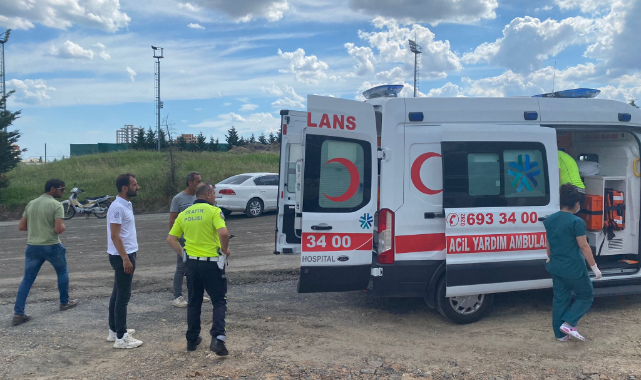Alkollü Motosiklet Sürücüsü Kaza Yaptı