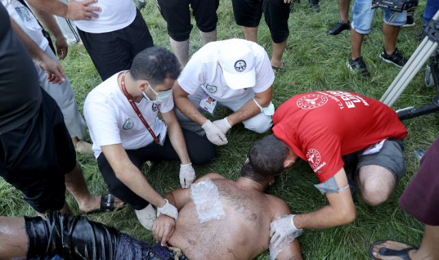 Başpehlivan Recep Kara, Kırkpınar'da Kısa Süreli Baygınlık Geçirdi