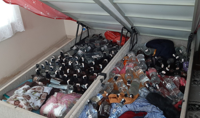 Bazanın Altından 306 Litre Kaçak İçki Çıktı!
