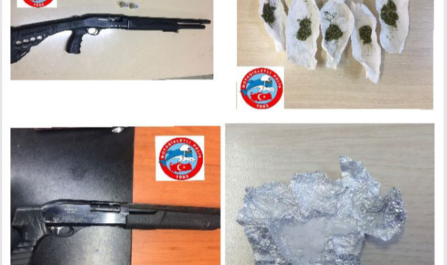 Motosikletli Polis Timleri Silah ve Uyuşturucu Ele Geçirdi