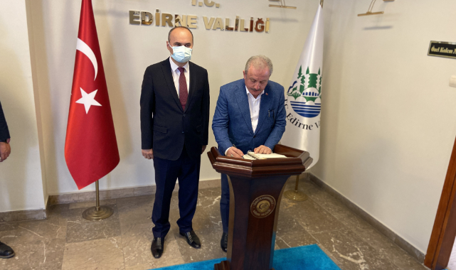 TBMM Başkanı Mustafa Şentop, Edirne Valiliğini Ziyaret Etti
