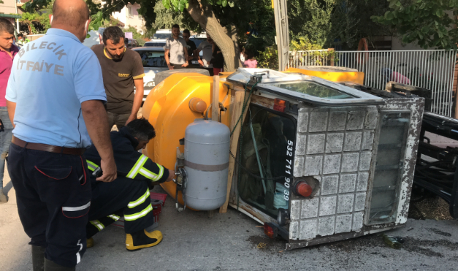 Bilecik'te Forklift Aydınlatma Direğine Çarparak Devrildi, 1 Ölü