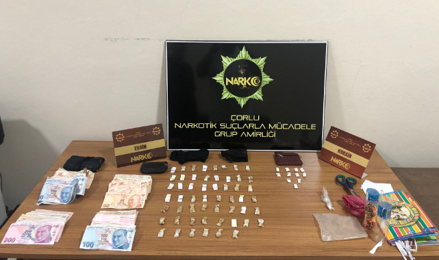 Çorlu'da Uyuşturucu Operasyonu, 3 Gözaltı