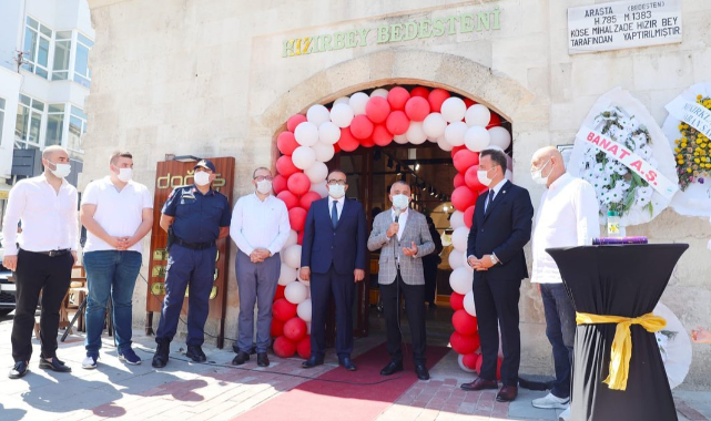 Yangında Zarar Gören Tarihi Çarşı Restorasyonun Ardından Açıldı