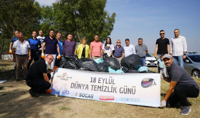 Çevre Temizliğinde 555 Kilogram Atık Toplandı