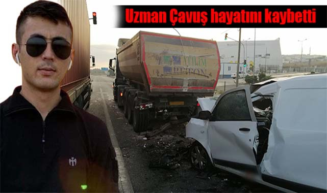 İzne Gelen Uzman Çavuş Feci Kazada Hayatını Kaybetti