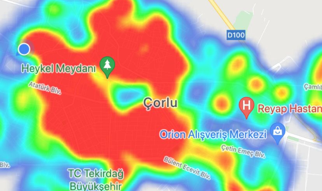 Çorlu Yine Kırmızıya Büründü