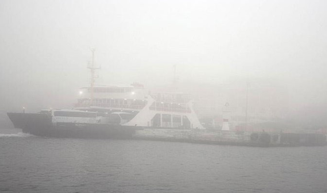 Çanakkale Boğazı Yoğun Sis Nedeniyle Çift Yönlü Transit Gemi Geçişlerine Kapatıldı - ÇANAKKALE - Çorlu Haber