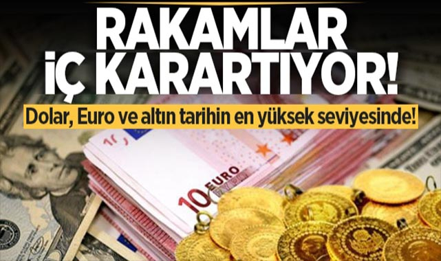 Rekor Üstüne Rekor! Dolar 12'yi, Euro 14'ü, Gram Altın 700 Lirayı Aştı