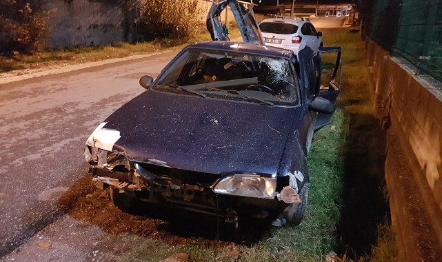 Sakarya'da Otomobil Duvara Çarptı, 5 Çocuk Yaralandı