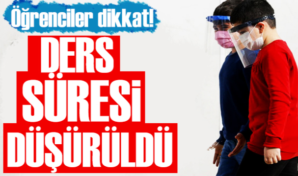 Tekirdağ'da Bazı Okulların Ders Süresi Düşürüldü
