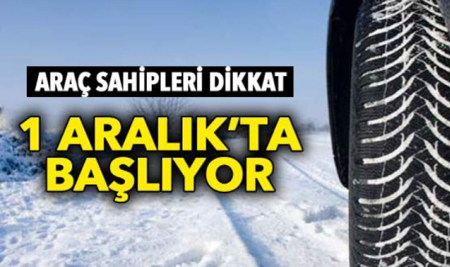 Zorunlu Kış Lastiği Uygulaması Başlıyor! Uymayana Ceza Yağacak