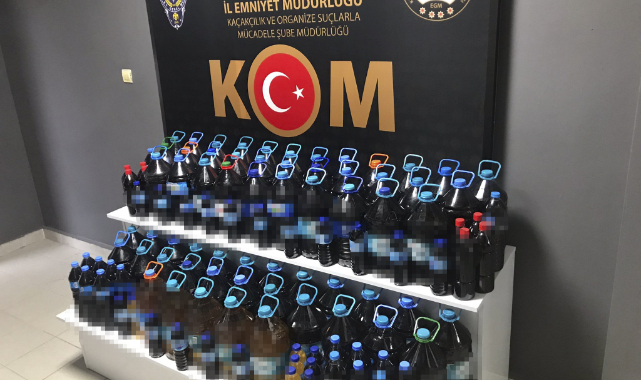 645 Litre Kaçak İçki Ele Geçirildi, 16 Şüpheli Yakalandı