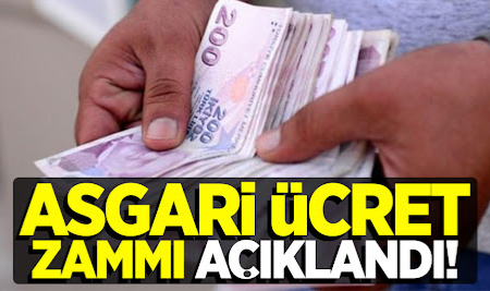 Asgari Ücret Açıklandı