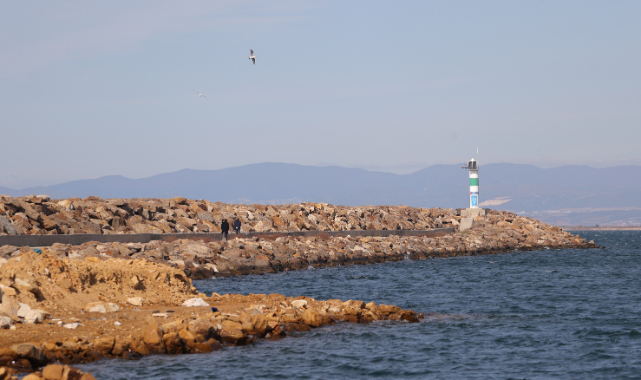 Enez Deniz Gümrük Kapısı Liman İnşaatı Sürüyor