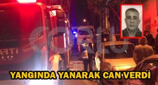 Çıkan Yangında Yanarak Can Verdi