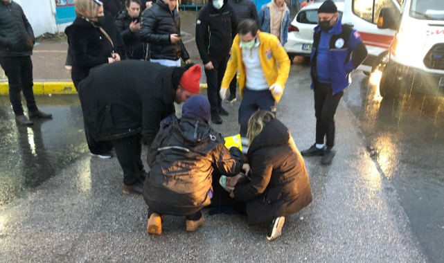 Kocaeli'de Otomobilin Çarptığı Yaya Yaralandı