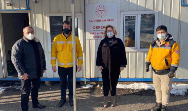 Sağlık Müdürü Cerit, Sınır Kapısındaki Sağlık Personelini Ziyaret Etti